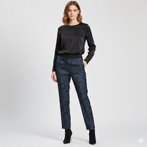 Rebecca taylor Leopard Print Pants